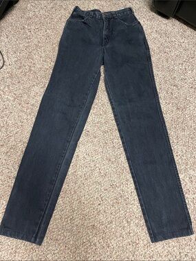 Vintage 80s fancy ass High-Rise Straight Leg Women’s Jeans - Black